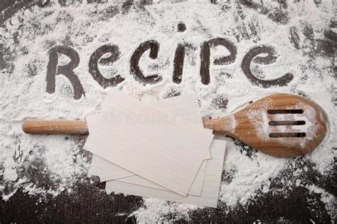 Recipes written on a dough